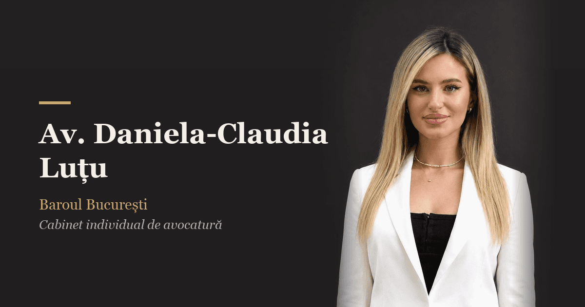Avocat Daniela-Claudia Luțu (Baroul București)
